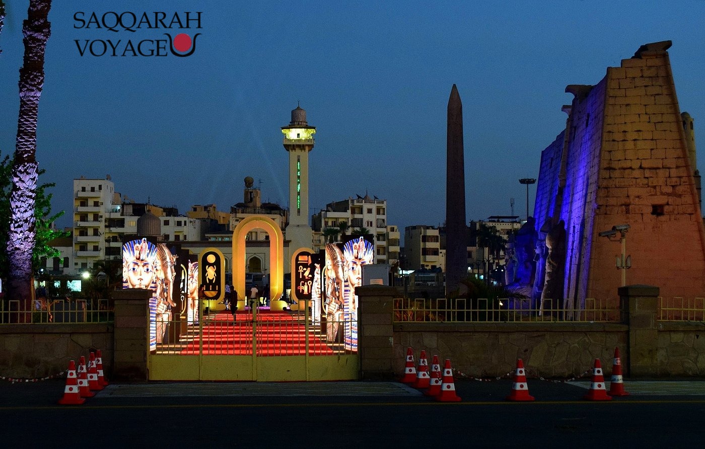 Soirée son et lumière dans un site antique