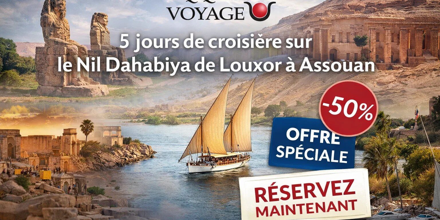 5 jours de croisière sur le Nil Dahabiya de Louxor à Assouan