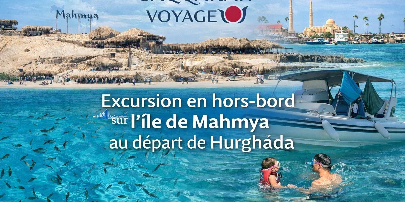 Excursion en hors-bord sur l’île de Mahmya au départ de Hurghada